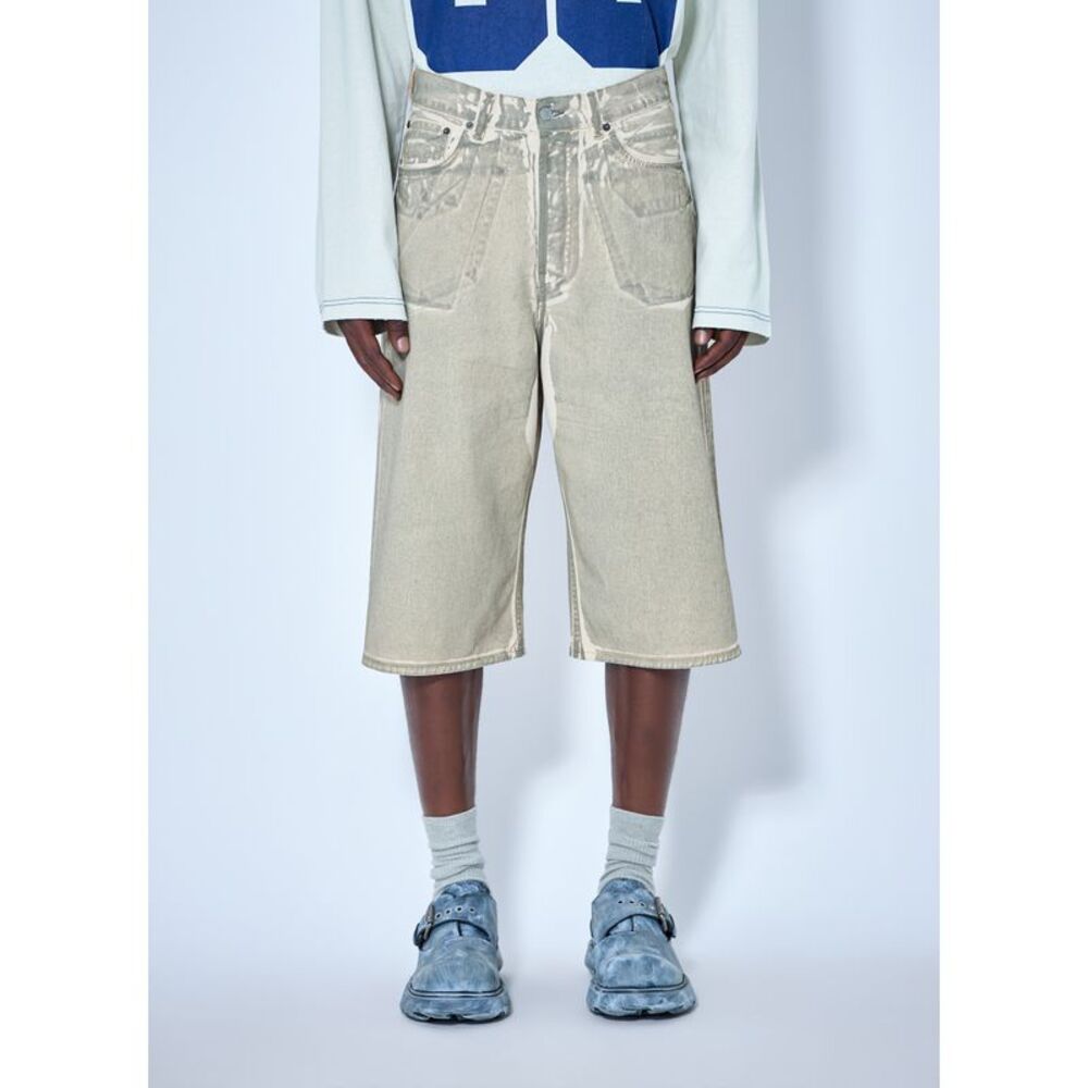 Acne Studios Men Wide-Leg Denim Shorts